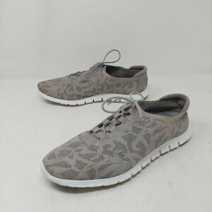 Cole Haan Zerogrand Grey Perforated Low Top Sneakers Running Athletic Size 9.5B